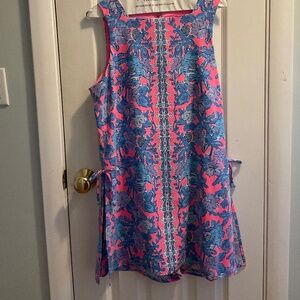 Lilly Pulitzer pink print romper. Sz 10.